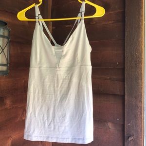 Tank top with built in sports bra.